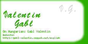 valentin gabl business card